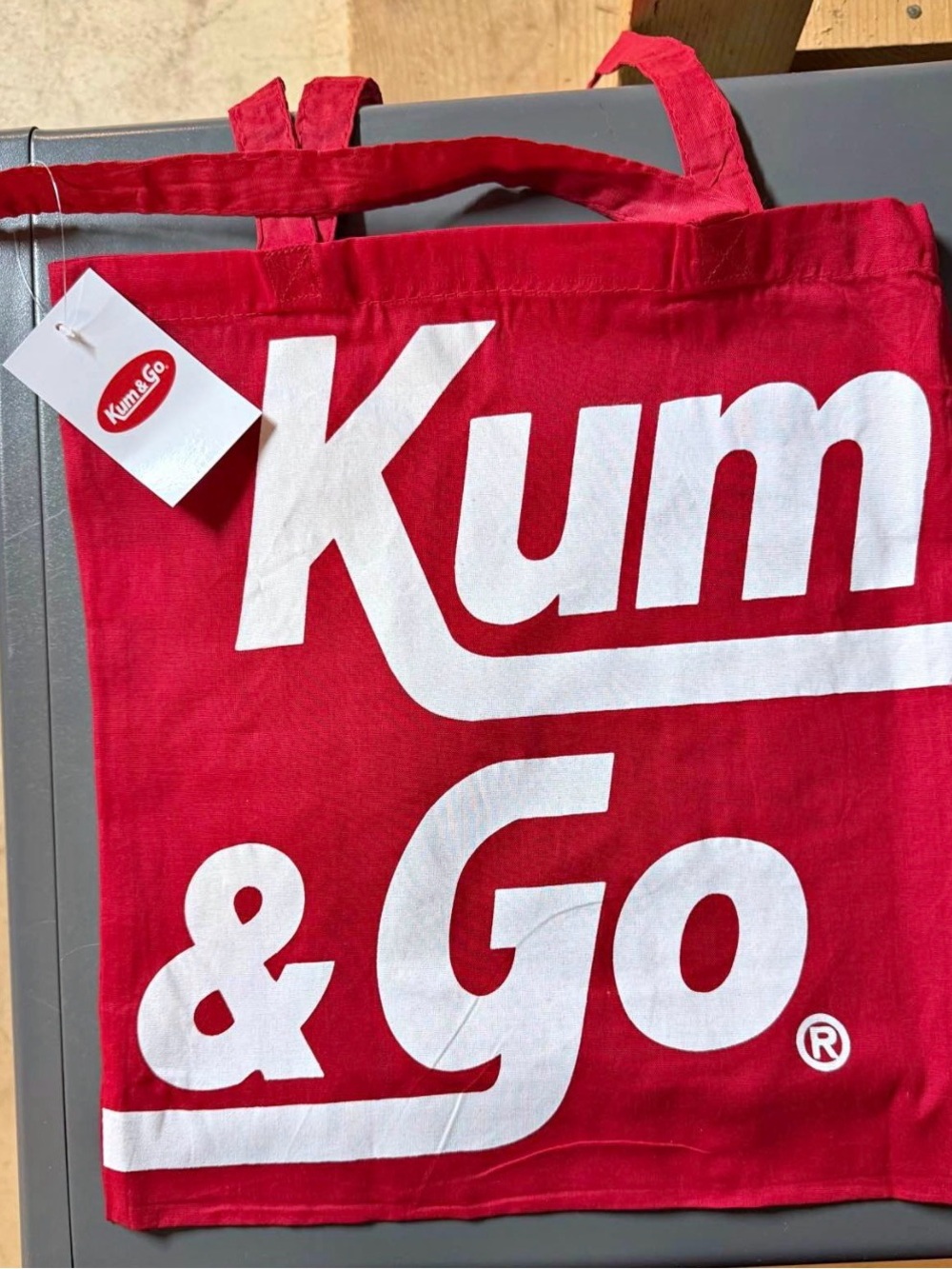 NEW WITH TAGS Kum & Go Reusable Tote Bag. LIMITED Brand Collection.